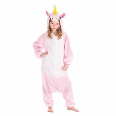 Dierenpak eenhoorn pinky onesie verkleed kostuum kinderen huispak