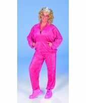Fuchsia roze tokkie pak dames huispak